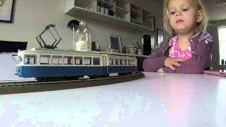 Unboxing Roco 52582 Tram amp small test layout run DC H0 Scale [upl. by Delphine]