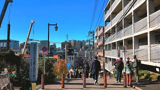 Walking to NishiNippori from Nippori Station Yanaka Cemetery Yuyake Dan Dan and Suwa Shrine [upl. by Sorcha]