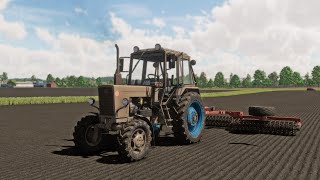 Farming Simulator 22  Map Zielonka 112 MTZ 82 Rolling of crops [upl. by Itsud]