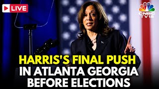 Kamala Harris LIVE Harris Rallies in Atlanta in Final Weekend Before Election Day  Trump  N18G [upl. by Fremont209]