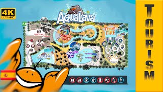 Aqualava water park in Playa Blanca  Lanzarote  Canary Islands  Spain [upl. by Arhoz]