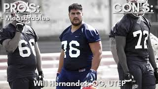 Brocks Draft Profile  Will Hernandez OG UTEP [upl. by Dnalyram]