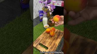 Peach Milkshake 🍑 milkshake easyrecipes ytshorts shorts [upl. by Garnette]