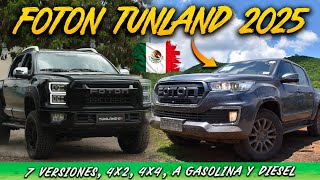 FOTON TUNLAND Una nueva pickup llega a mexico con 7 versiones y precios muy competitivos [upl. by Colton]