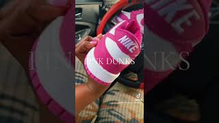 Pink Dunks dhg8 nike dhgate sneakers dunks yellowapp shoes sneakerhead [upl. by Notreve]