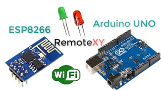 Arduino UNO amp ESP8266 and control using smartphone [upl. by Laertnom]