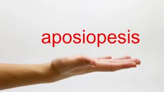 How to Pronounce aposiopesis  American English [upl. by Moshell]