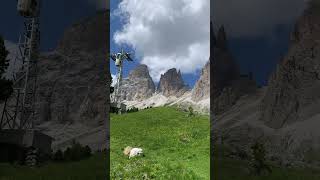 Sassolungo mountain 3181m Dolomites Italian Alps Italy [upl. by Artenehs]