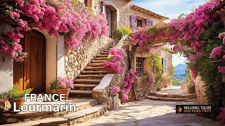 Lourmarin FRANCE 🇫🇷 French Village Video Tour Most Beautiful Villages in France 4k Walk [upl. by Noemis]