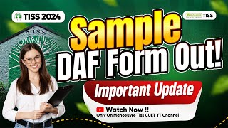 TISS 2024 Sample DAF Form Out Question Asked In DAF  How To Fill DAF Form Latest Update [upl. by Aihsekan]