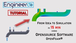 Tutorial of a OpenFoam Simulation using Helyx  Complete Workflow of CFD  Multi inlet  outlet flow [upl. by Ahsinert850]