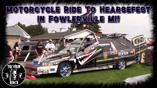 Motorcycle Ride To Hearsefest In Fowlerville MI 2023 [upl. by Bordie978]