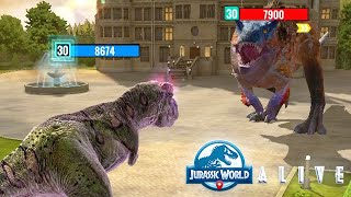 SKOONAMETRODON vs LORD LYTHRONAX JURASSIC WORLD ALIVE [upl. by Decca264]