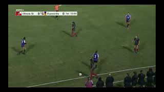 Evansville vs Illinois St W 101724  Handball Decision  Free Zone  33rd Minute [upl. by Bokaj517]