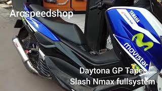 Knalpot Daytona Gp Taper Slash Nmax Fullsystem [upl. by Lleynad]