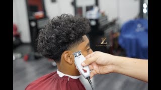 BALD TAPER ON CURLS AFRO TAPER [upl. by Adar]