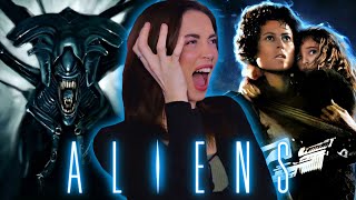 BRITISH SCREAM QUEEN returns for  ALIENS 1986  FIRST TIME WATCHING Movie Reaction amp Review [upl. by Ellecrag124]