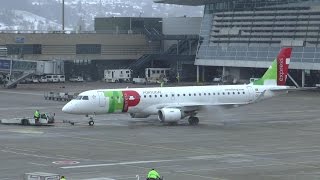 TAP Express Embraer 190 departure at Zurich Airport [upl. by Arch]