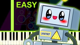 THE LANKYBOT SONG 🎵  EASY Piano Tutorial [upl. by Lisan]