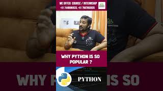 🔥 Why Python is So Popular  🐍 Python pythoninterviewquestions python techshorts programming [upl. by Nestor]