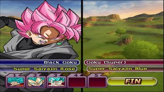 Team Goku Black SSR vs Team Goku SSB DBZ Tenkaichi 4 Mods [upl. by Ordnassela888]