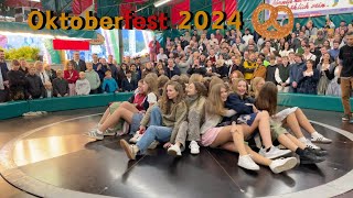 Best girls in Oktoberfest Teufelsrad Challenge 🎡 Watch Stunning Women Spin to Win 💥 [upl. by Helgeson]