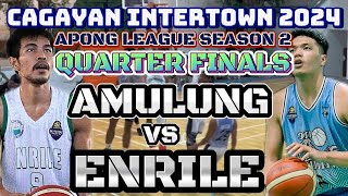 MAINIT NA L4BAN  QFINALS ENRILE VS AMULUNG  CAGAYAN INTERTOWN 2024 APONG LEAGUE GAME HIGHLIGHTS [upl. by Septima]