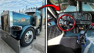 Peterbilt 379 Gets A 4000 Interior make over  Custom Seats Dash Doors amp Floors [upl. by Eudocia]