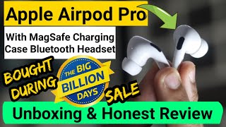 Apple Airpods Pro With MagSafe Charging Case Bluetooth Headset  Unboxing amp Honest Review In Hindi [upl. by Leverick767]