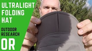 Backpacking Gear Ultralight Hat OR Outdoor Research Radar Cap [upl. by Eirallih]