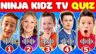 Ninja Kidz TV Quiz Challenge  Guess Youtuber Song  Payton Bryton Paxton Ashton [upl. by Onileva]