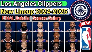 LA Clippers  FINAL LINEUP  TODAY UPDATE  ROSTER REPLACE 202425 nbaupdate [upl. by Asined]