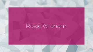 Rosie Graham  appearance [upl. by Krucik]