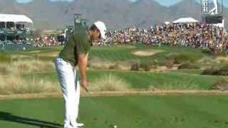 aaron baddeley  golf swing  down the line  stack and tilt [upl. by Stacy]