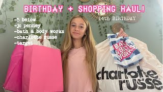 14TH BIRTHDAY  SHOPPING HAUL 2023 [upl. by Dareen]