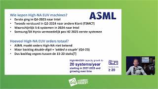 TSMC nieuwste ASML machine te duur uitleg en achtergrond [upl. by Sayce937]