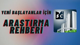 Sim Companies Yeni Başlayanlar için Araştırma Rehberi [upl. by Warga]