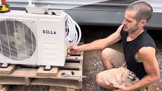 Della Mini Split Offgrid install [upl. by Niroc586]