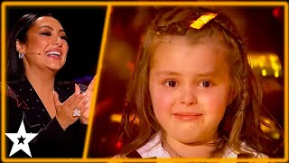 ADORABLE Six Year Old Girl Wins the GOLDEN BUZZER in a STUNNING Audition  Kids Got Talent [upl. by Uela499]