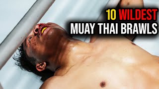 All The Knockdowns 🔥🤯 10 Wildest Muay Thai Brawls  ONE Friday Fights [upl. by Uund]