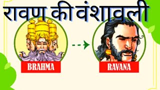 लंकापति रावण की वंशावली।। कितना बड़ा था रावण का परिवार।। Family tree of Ravan ravan ramayan [upl. by Aititil517]