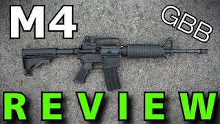 KJW M4 Carbine  GBB Softair Review GsP Airsoft HD [upl. by Bank]