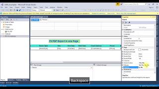 How to fit PDF export on one page in reporting services avoid column splitting to multiple pages [upl. by Nivle]