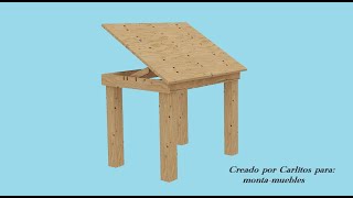 Hacer mesa de dibujo ajustable [upl. by Arinaid]