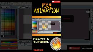 Aseprite TutorialFire Animation Animación de fuegoPixel Art [upl. by Thapa]