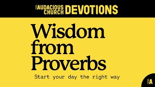 Audacious Devotions  Monday 12th August 2024 [upl. by Aznola333]