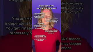 Avoidant attachment signs avoidantattachment avoidant anxiousattachment attachment [upl. by Avictor]