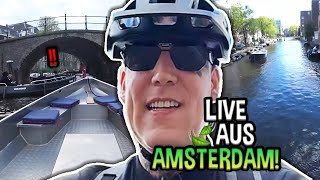 Fast UNFALL am Wasser 😱 XXL Tour durch AMSTERDAM 🇳🇱  MontanaBlack IRL [upl. by Otrebron]