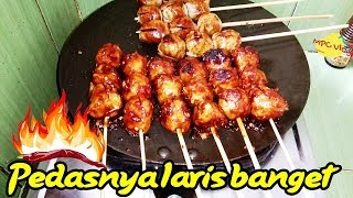 RESEP BAKSO BAKAR MERCON  OLESAN BUMBU BAKARAN PEDES INI BIKIN JUALAN DISERBU PEMBELI [upl. by Ydderf]