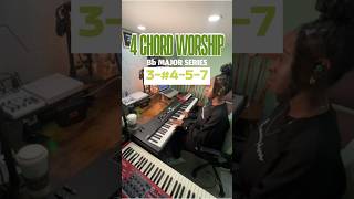 4 CHORD WORSHIP Bb Major Series • 3457 desaraedeemusic worshippianotutorial piano chords [upl. by Ahsirtak552]